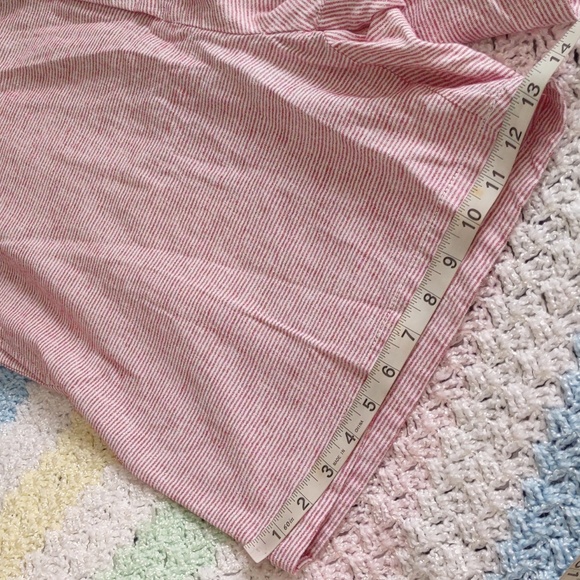 NWT Old Navy Size 40 Ultimate Slim Built In Flex Red Stripe Linen Blend Shorts - Picture 9 of 14